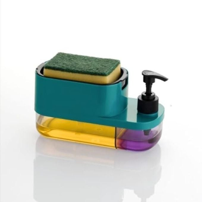 3-in-1 Smart Soap Dispenser with Sponge Holder