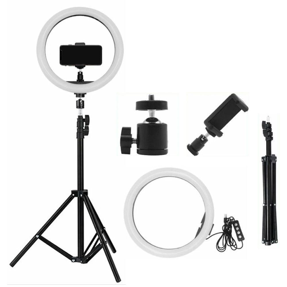 LED Ring Light + 7FT Adjustable Tripod