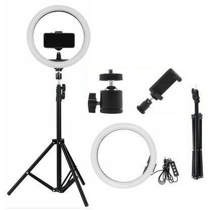 LED Ring Light + 7FT Adjustable Tripod