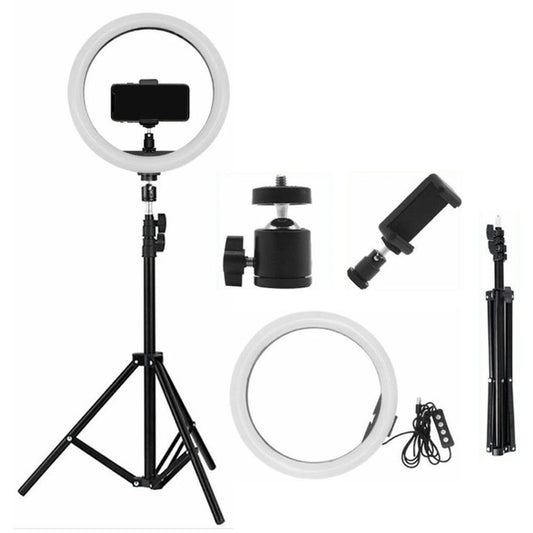 LED Ring Light + 7FT Adjustable Tripod