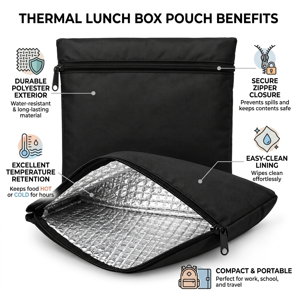 Premium Insulated Tiffin Lunch Pouch